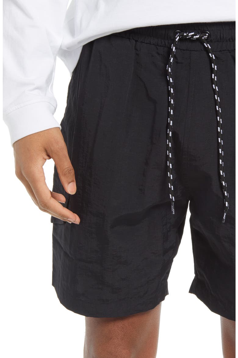 Men's Union Cargo Shorts, Alternate, color, BLACK
