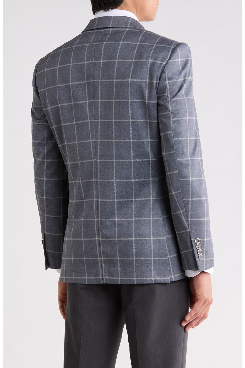 Plaid Sport Coat, Alternate, color, GREY
