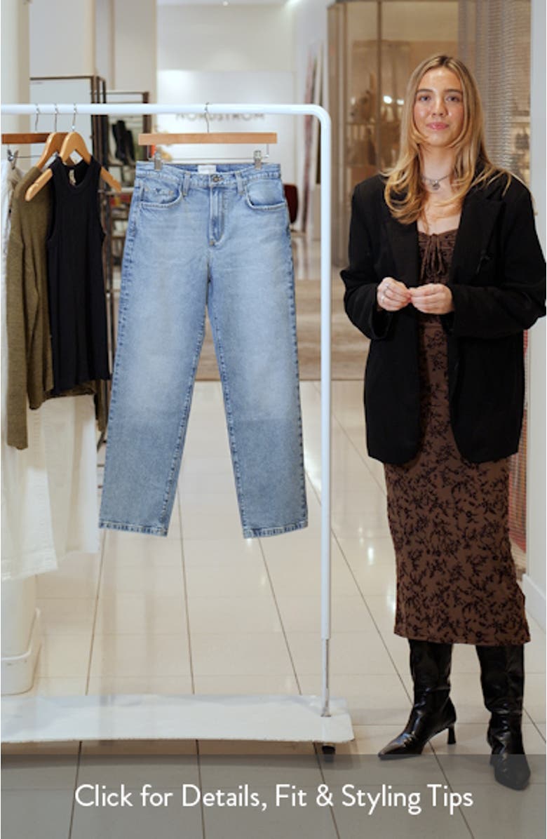 The Morgan Shortie High Waist Straight Leg Jeans, sales video thumbnail