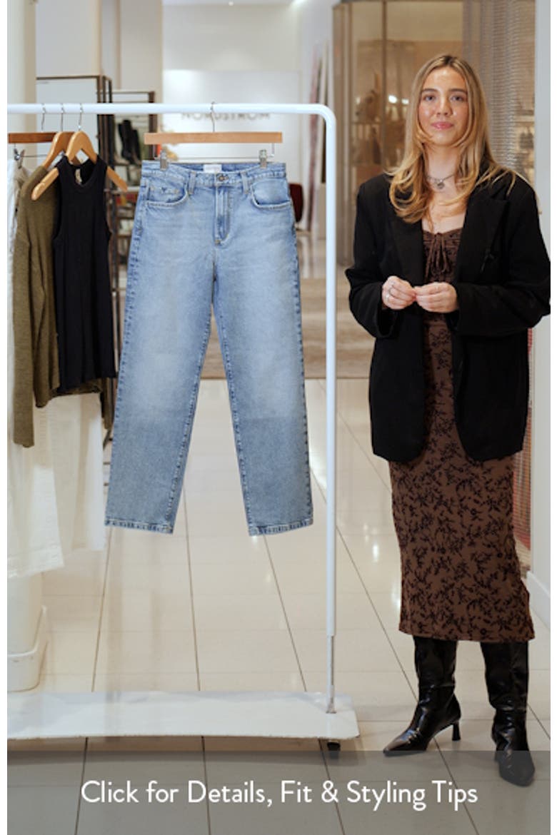 The Morgan Shortie High Waist Straight Leg Jeans video