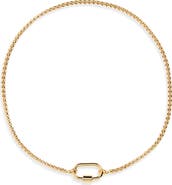 Madewell Mini Carabiner Puffy Box Chain Necklace