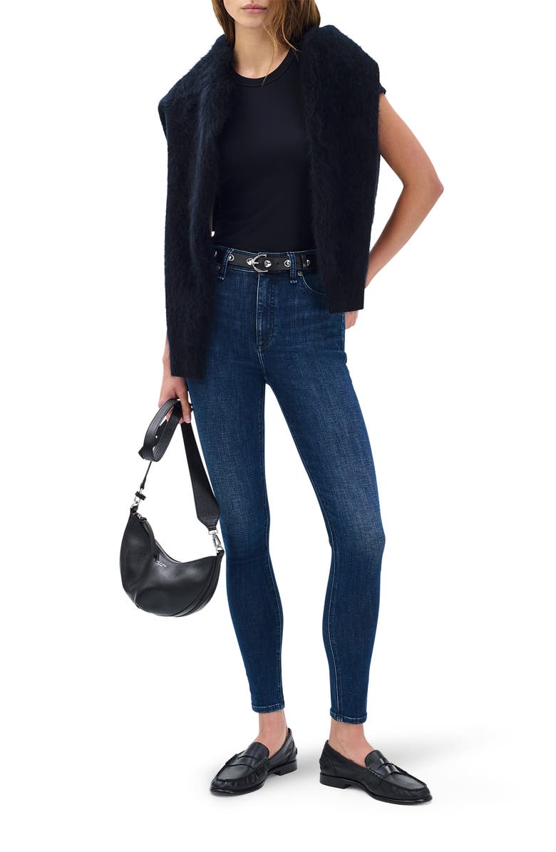 rag & bone/JEAN Nina Flexi High Waist Skinny Jeans, Alternate, color, Lulu