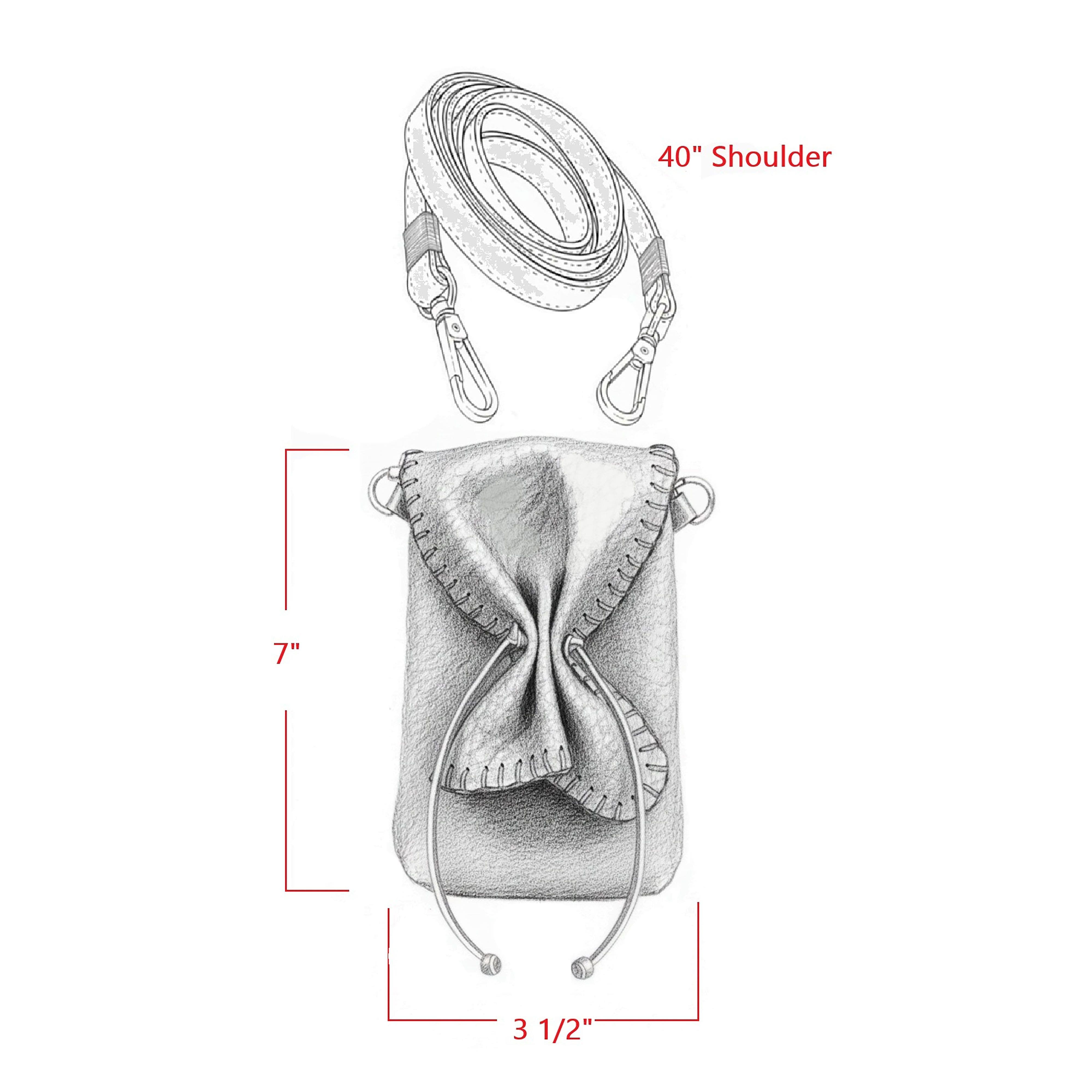 Carlos Falchi Cell Phone Butterly Lambskin Leather Bag, Alternate, color, 