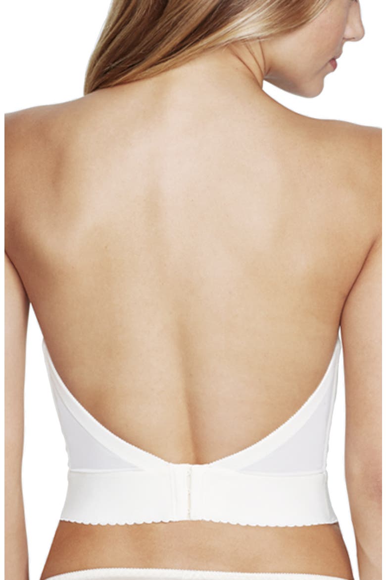 Noemi Low Back Strapless Underwire Bustier, Alternate, color, IVORY