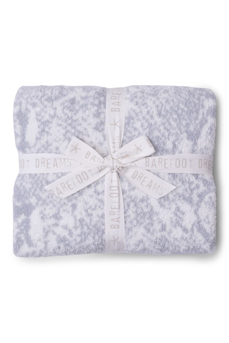 CozyChic® Python Print Throw Blanket, Main, color, PEARL/ OCEAN
