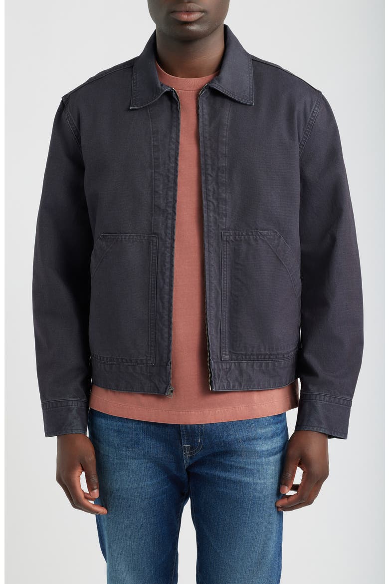 Saitex Canvas Work Jacket, Main, color, NAVY