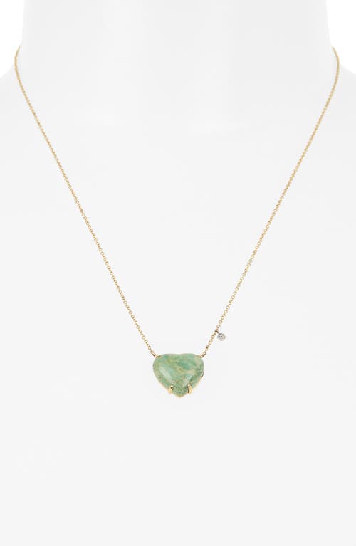 Meira T 14k Gold Mica Heart Pendant Necklace