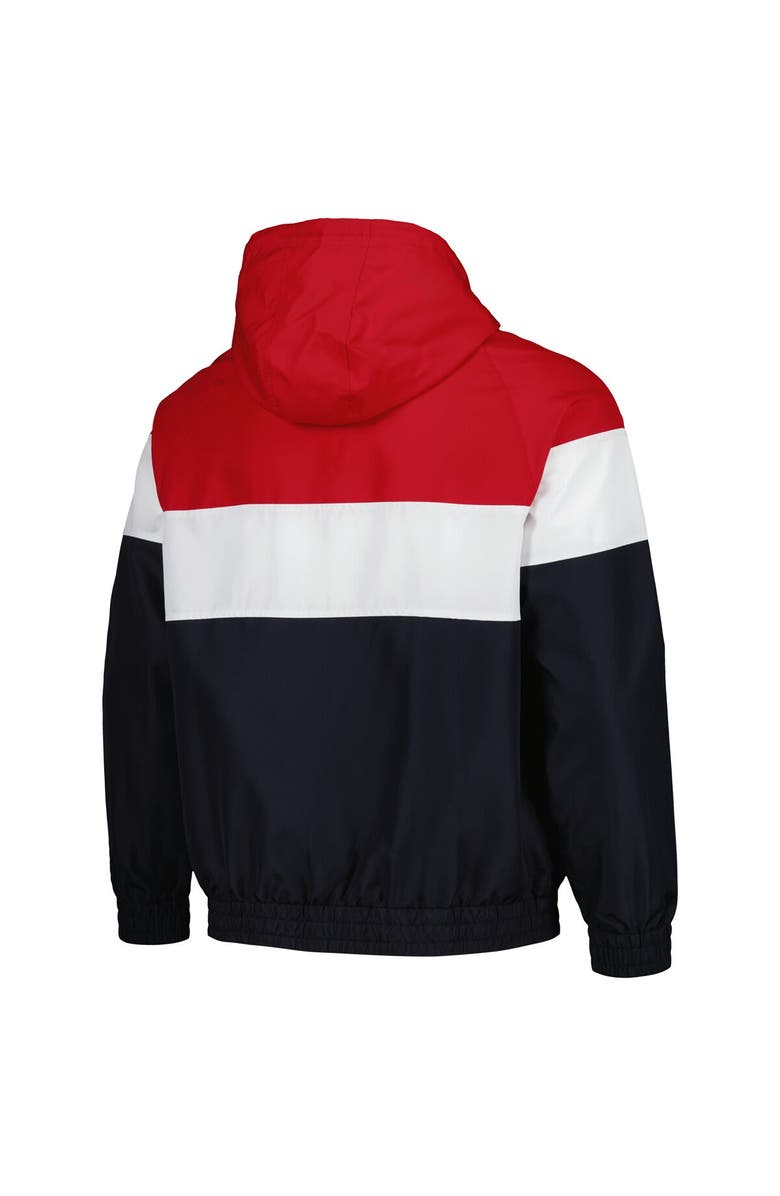 New Era Men's New Era Navy Boston Red Sox Ripstop Raglan Quarter-Zip Hoodie Windbreaker Jacket, Alternate, color, Navy