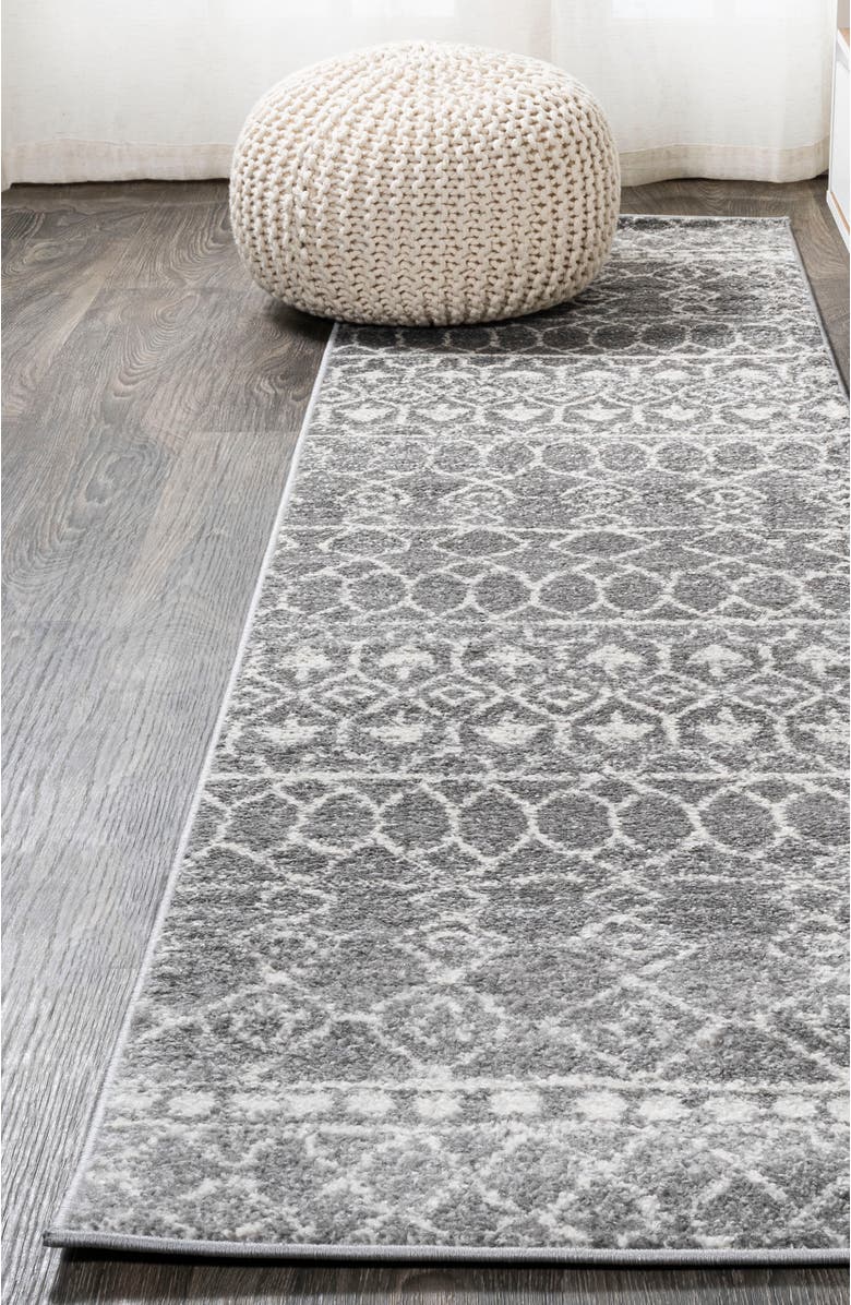 JONATHAN Y Izil Moroccan Beni Souk Area Rug, Alternate, color, Gray/Cream