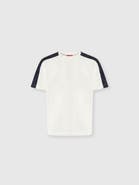 Missoni Cotton Crewneck T-shirt With Chevron Insert