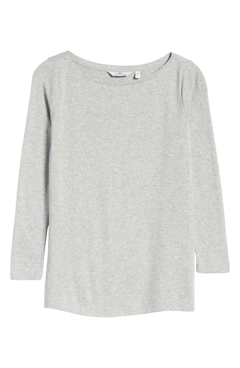 vineyard vines Simple Boatneck Top, Alternate, color, 