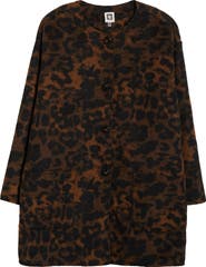 Anne Klein Leopard Print Topper Jacket