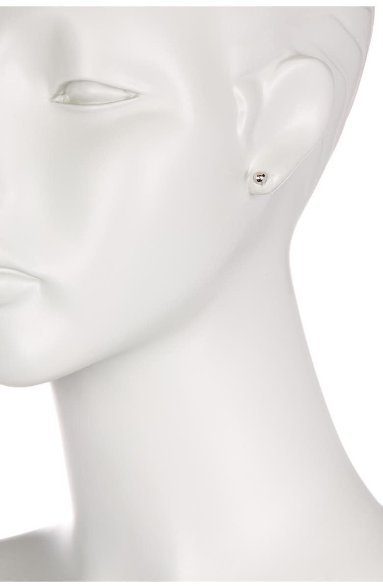 KARAT RUSH 14K White Gold 5mm Ball Stud Earrings, Alternate, color, 