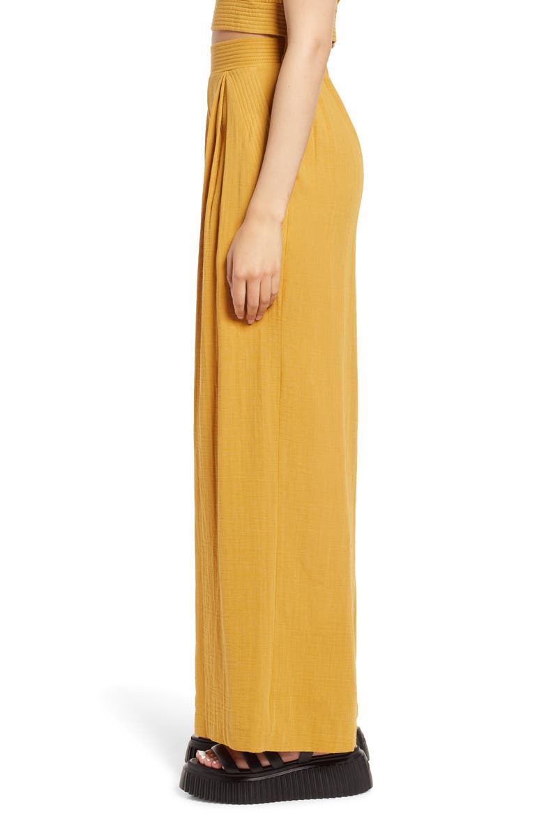 Wide Leg Trousers, Alternate, color, YELLOW