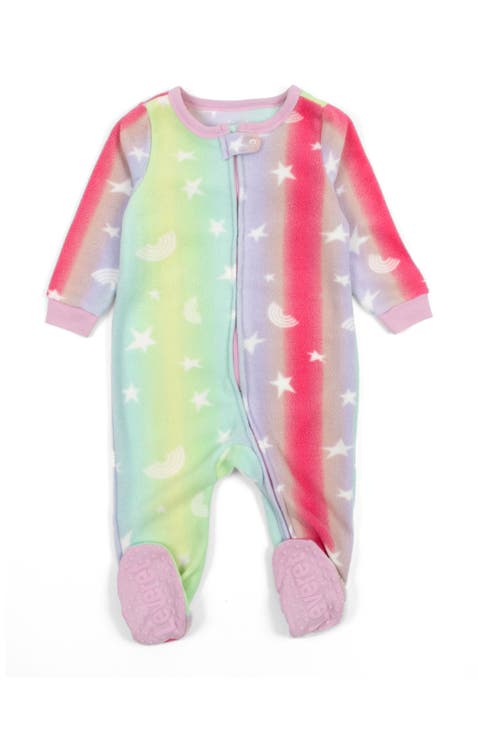 Kids Fleece Footed Printed Holiday Pajamas (Toddler, Little Kid & Big Kid)