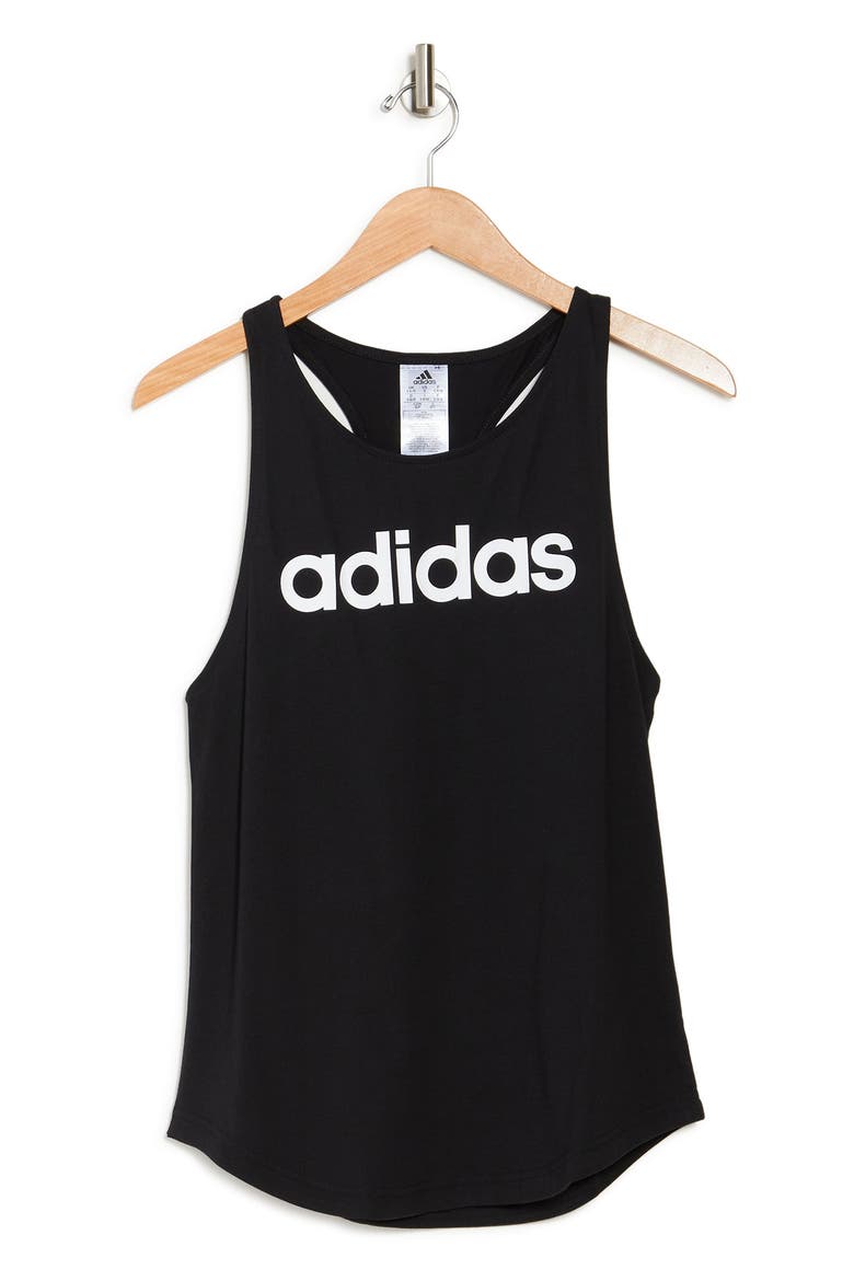 Racerback Tank Top, Alternate, color, BLACK/WHITE