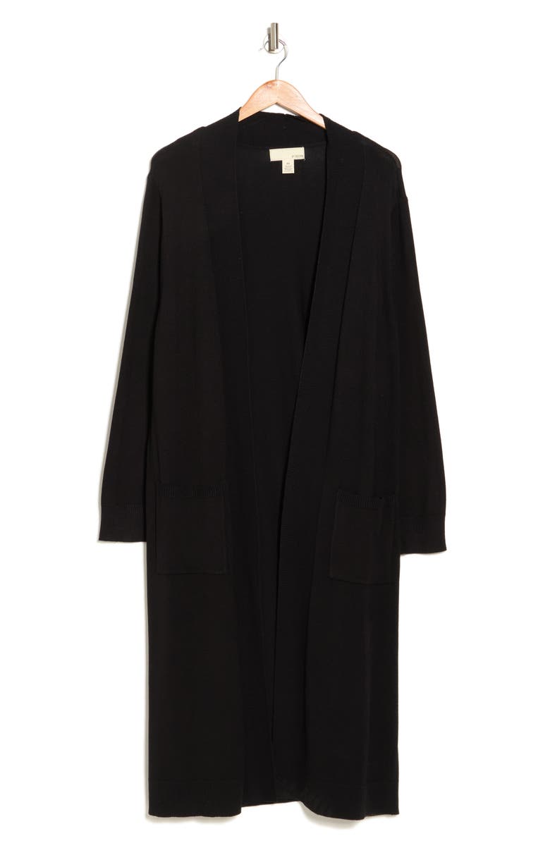 BY DESIGN Tribeca Longline Cardigan, Alternate, color, Black