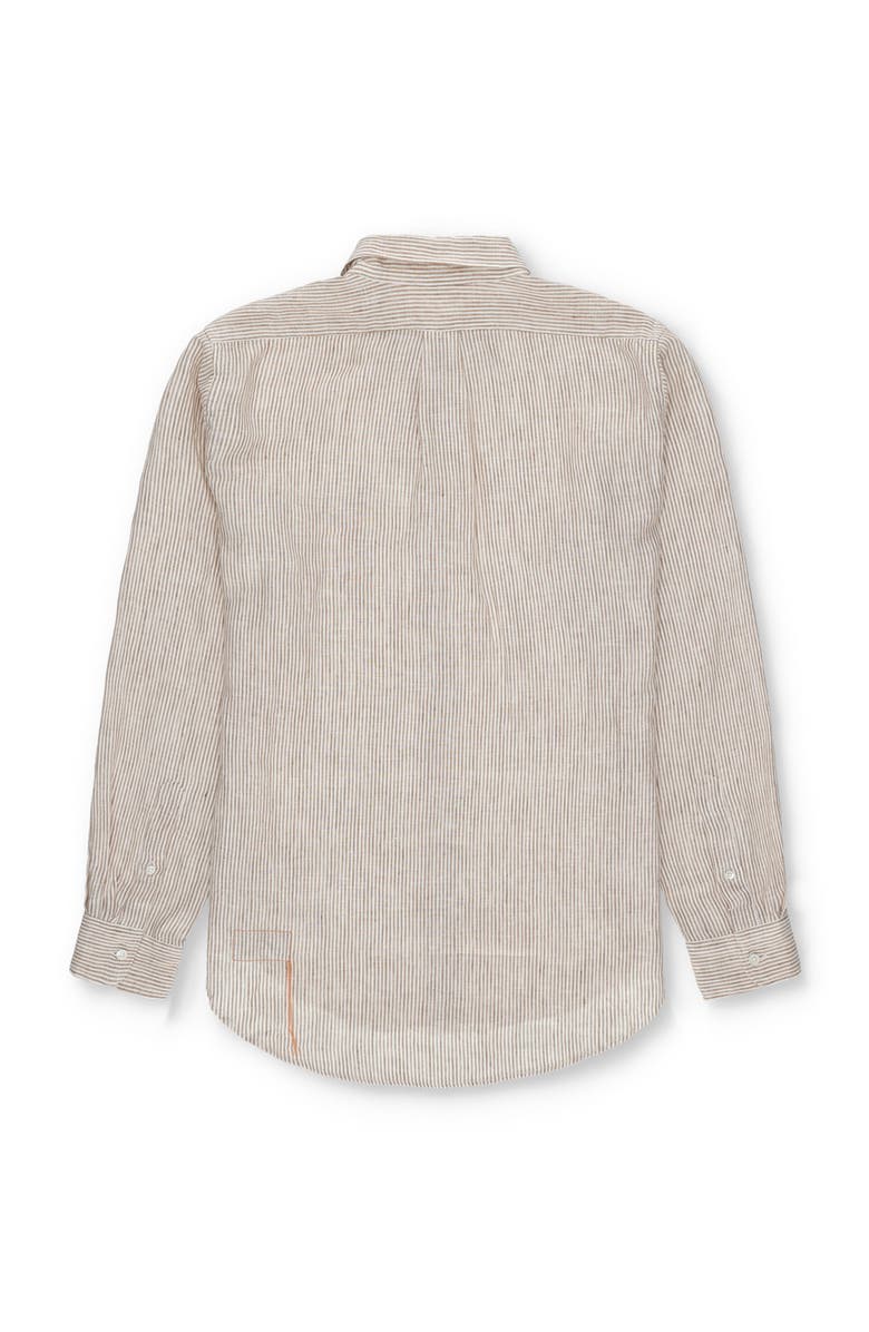 Fortela King Linen Shirt, Alternate, color, Brown