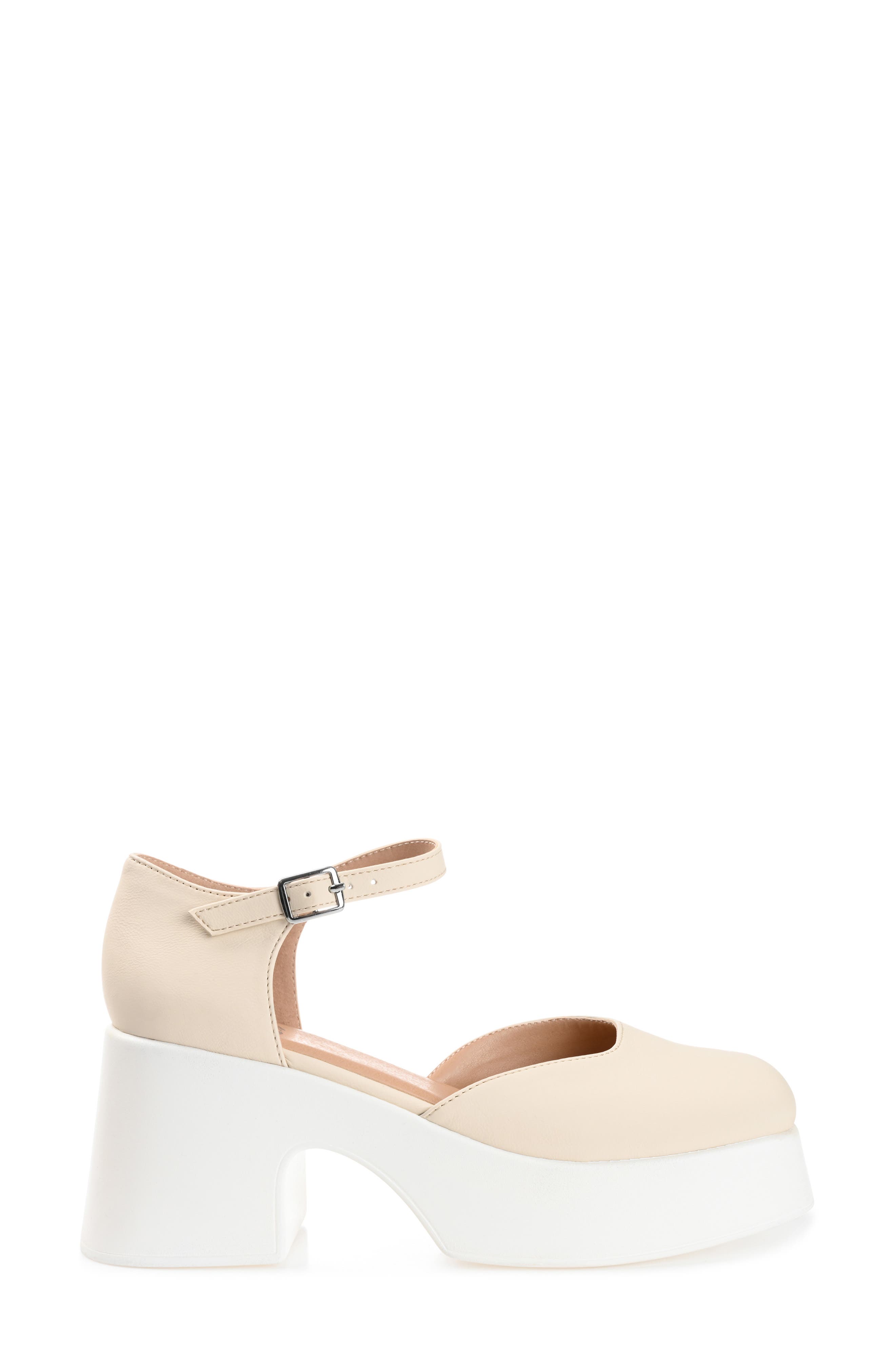Lizza Platform Pump, Alternate, color, BONE