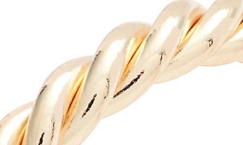 Nashelle Thick Twisted Band Ring In Gold Fill
