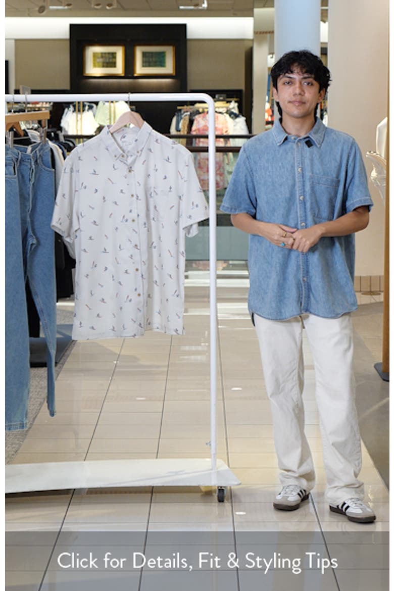 Surfs Up Short Sleeve Button-Down Shirt video