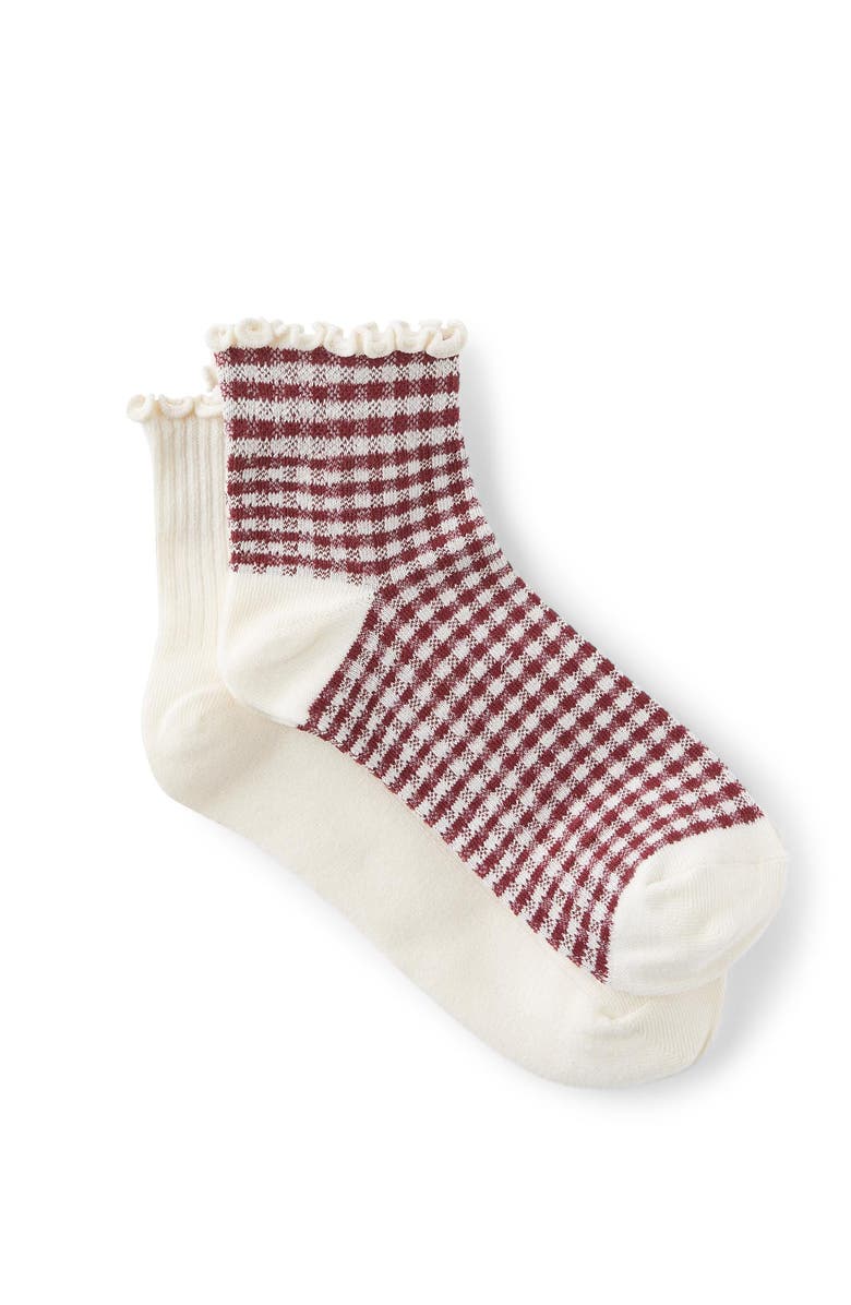 Cotton On The Perfect Pair Frill Rib Ankle 2Pk, Main, color, 