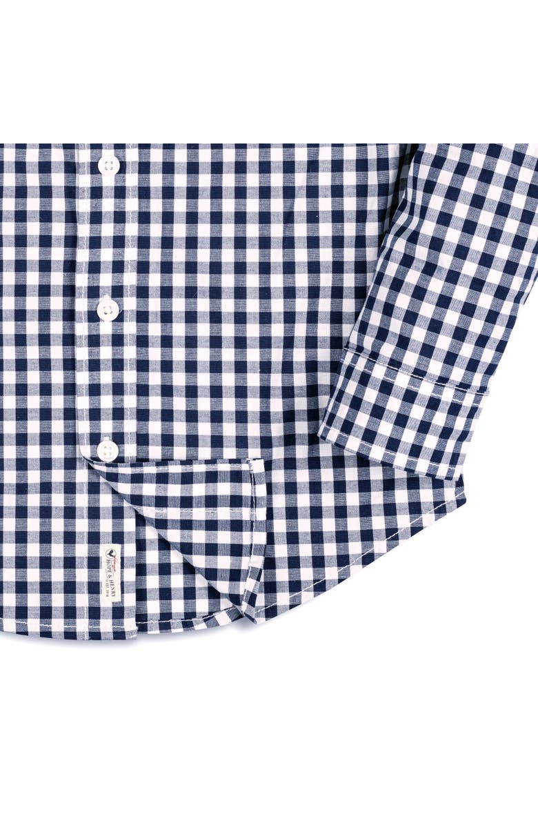 Hope & Henry Baby Boys' Organic Stretch Poplin Roll-Up Shirt, Infant, Alternate, color,