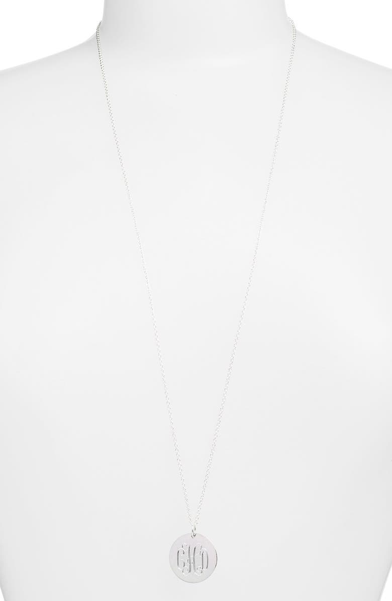 Jane Basch Designs Personalized Reversible Pendant Necklace, Alternate, color, 