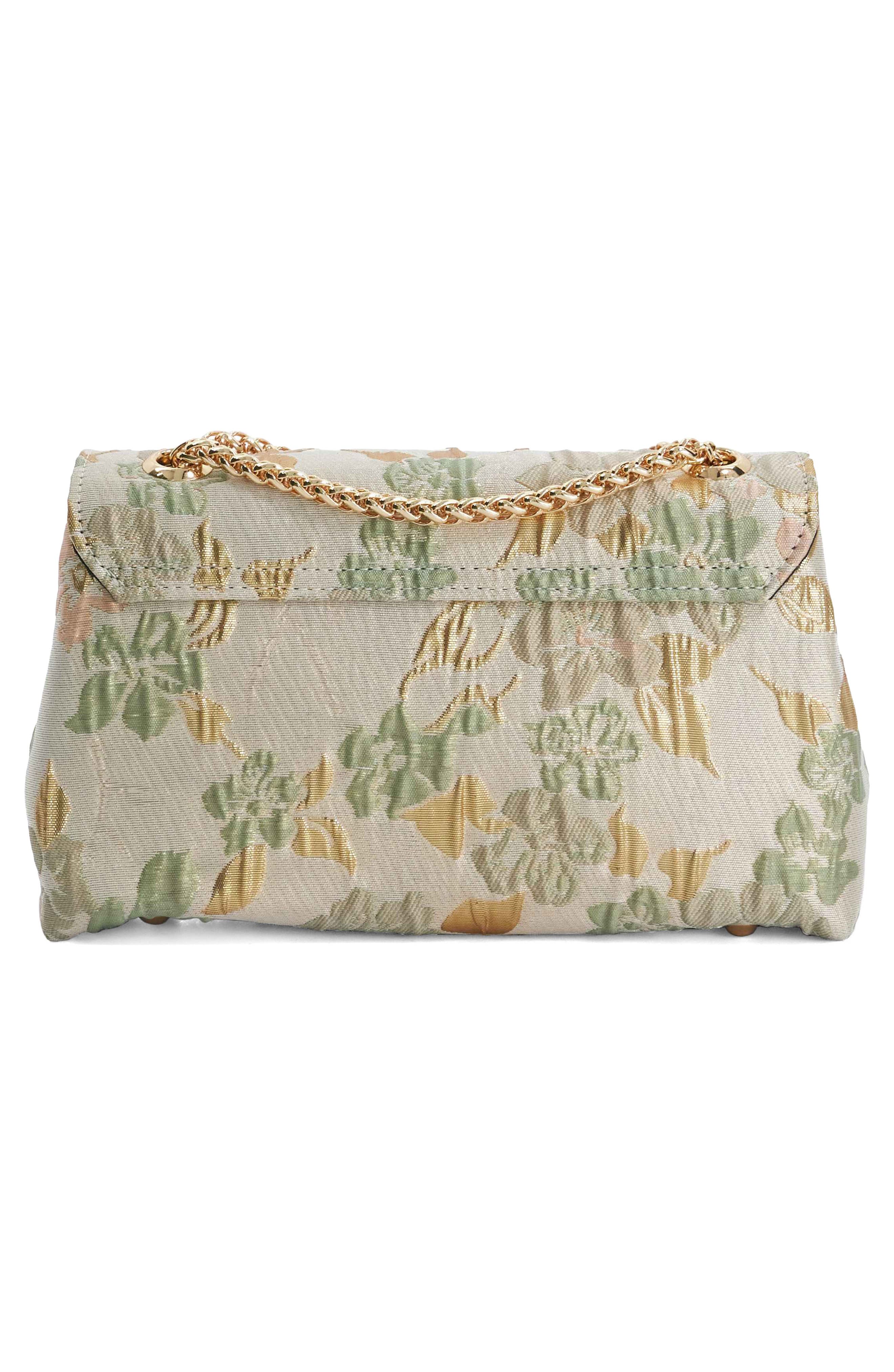 Erose Jacquard Flap Shoulder Bag, Alternate, color, BEIGE MULTI