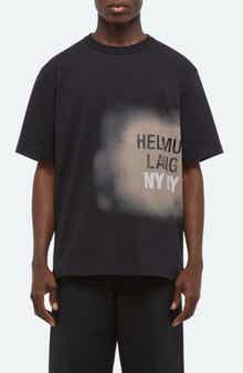 Helmut Lang Spray Paint Logo Short Sleeve T-Shirt