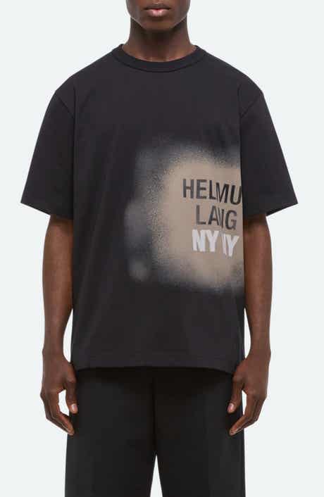 Helmut Lang Spray Paint Logo Short Sleeve T-Shirt