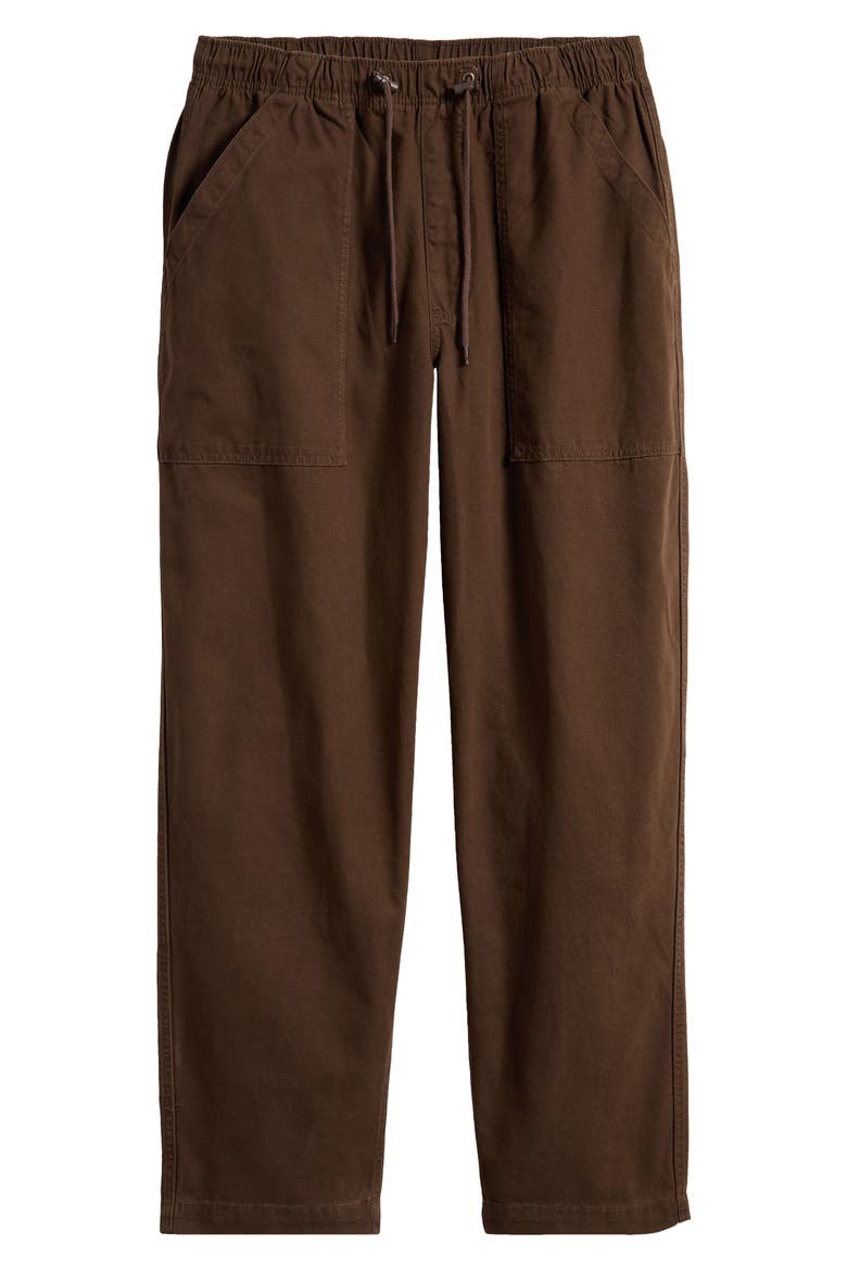 Easy Cotton Drawstring Pants, Alternate, color, DEMITASSE