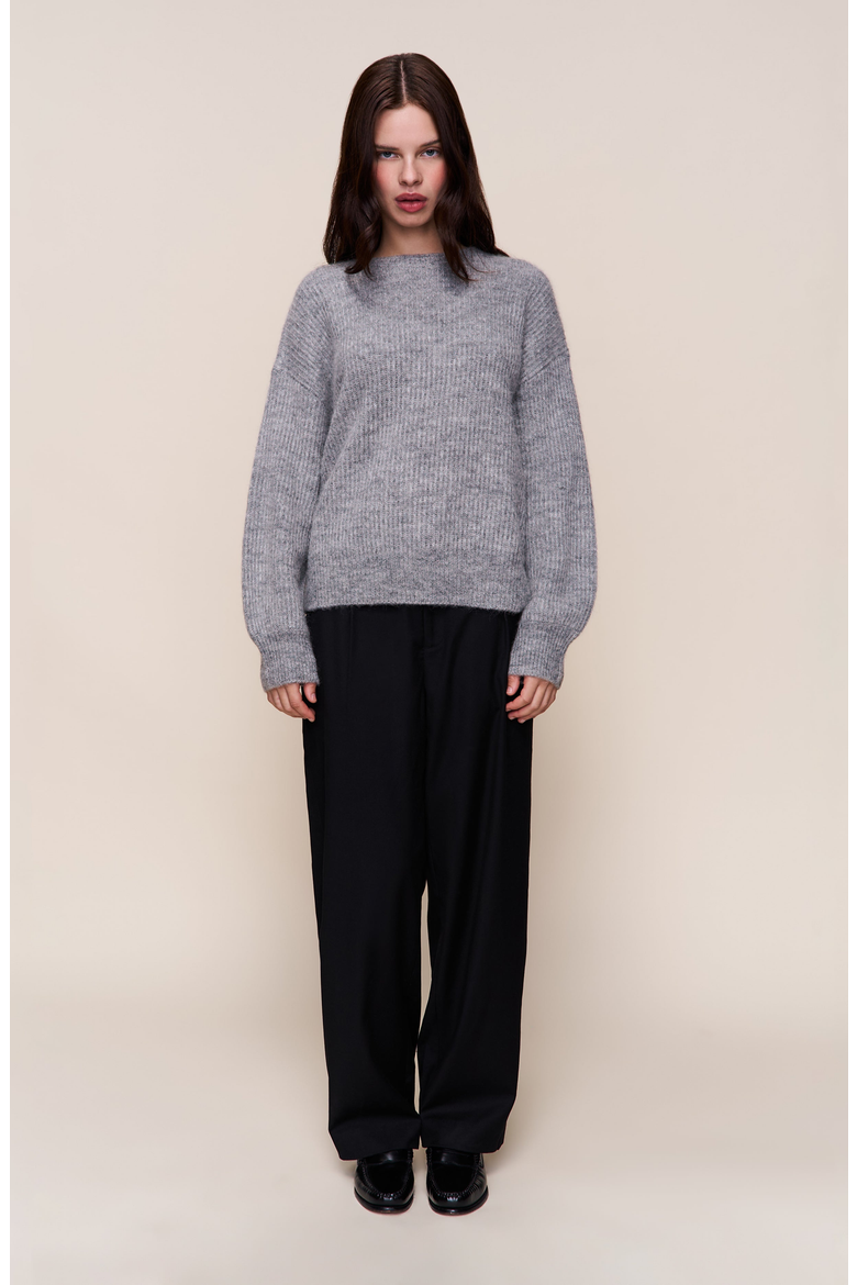 Bobbie Wool Jumper, Alternate, color, Heather Grey