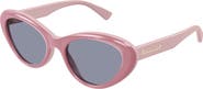 Gucci 54mm Oval Sunglasses