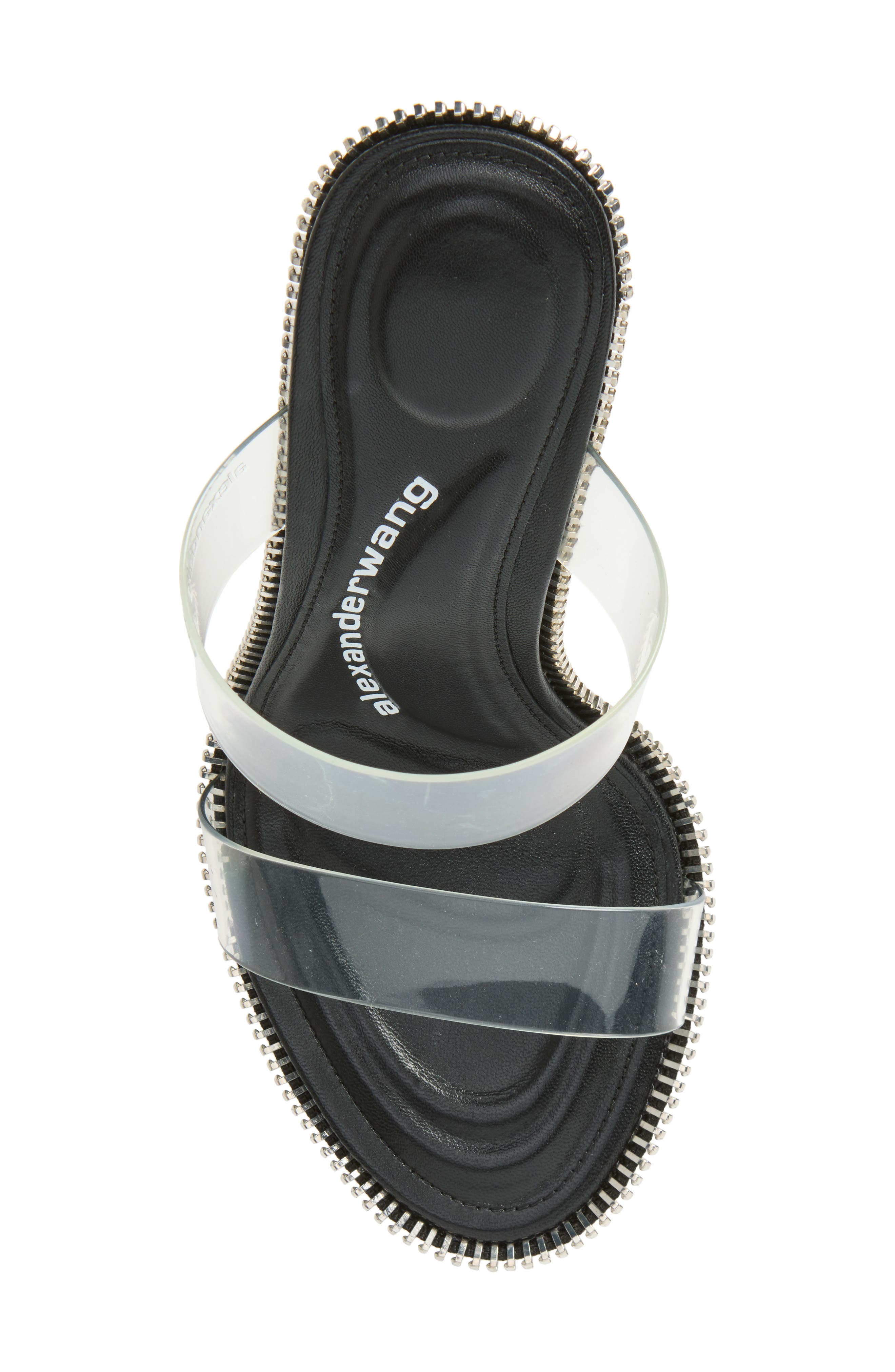 Nova Zipper Sandal, Alternate, color, BLACK