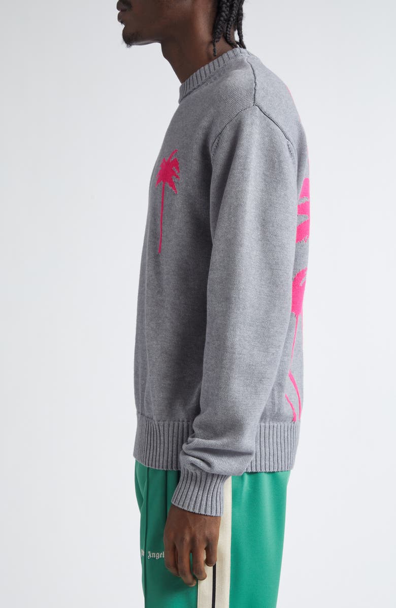 Palm Angels Palms Intarsia Sweater, Alternate, color, 