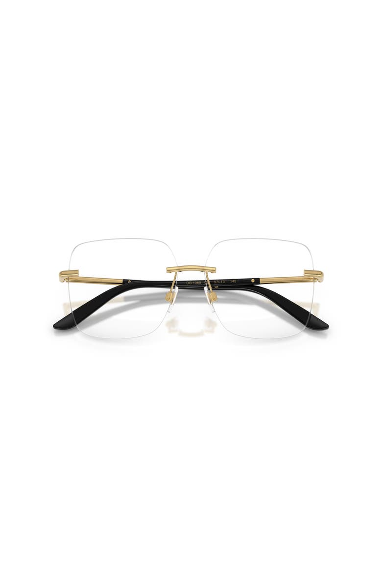 57mm Square optical glasses, Alternate, color, Gold