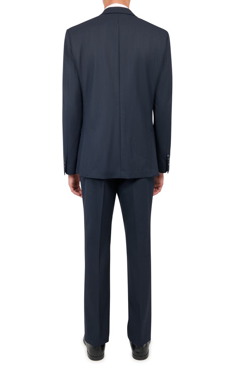 W.R.K Tailored Slim Fit Pinstripe Suit, Alternate, color, Navy