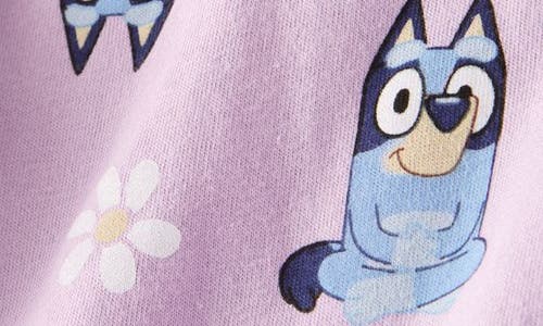 Shop Tucker + Tate Kids' Ruffle Sleeve Cotton Graphic T-shirt In Purple Petal Bluey Bingo