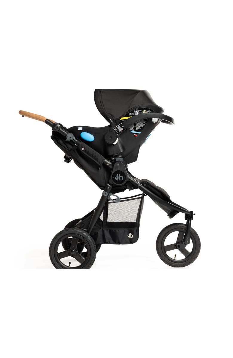 Bumbleride Indie Stroller & Clek Liing Railroad Ziip Travel System Car Seat Set, Alternate, color, Black