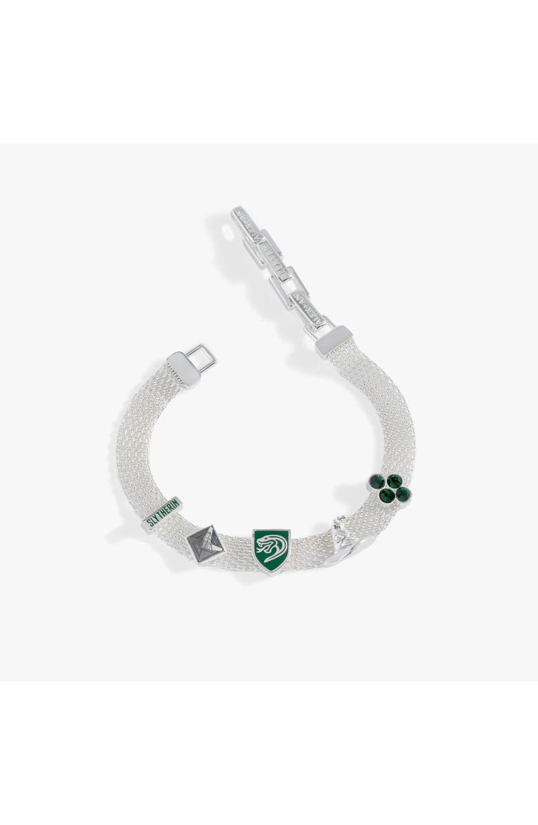 Alex and Ani Harry Potter<sup>™</sup> Slytherin Mesh Charm Bracelet, Main, color,