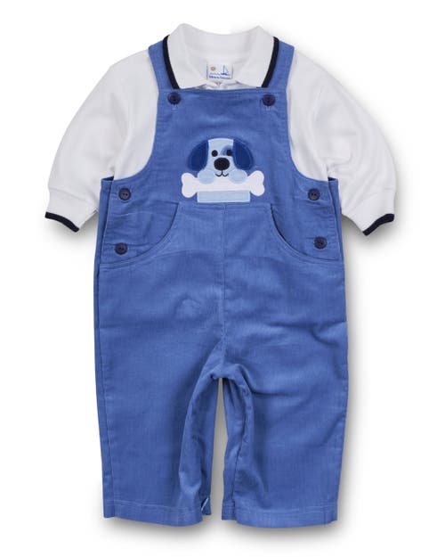 Florence Eiseman Corduroy Longall With Dog & Bone In Multi