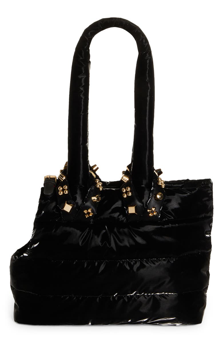 Christian Louboutin Cabawouaf Spikes Pet Carrier, Main, color, 