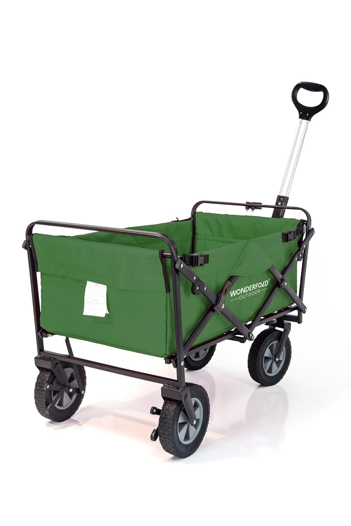WonderFold Utility Folding Wagon with Stand - Green