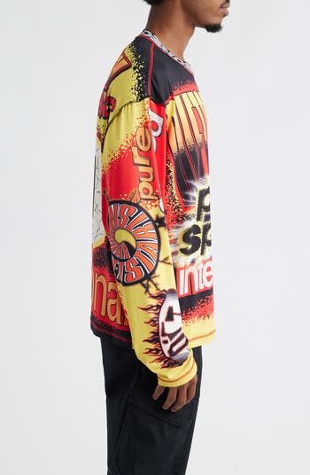MX Racing Long Sleeve Cotton Graphic Print T-Shirt