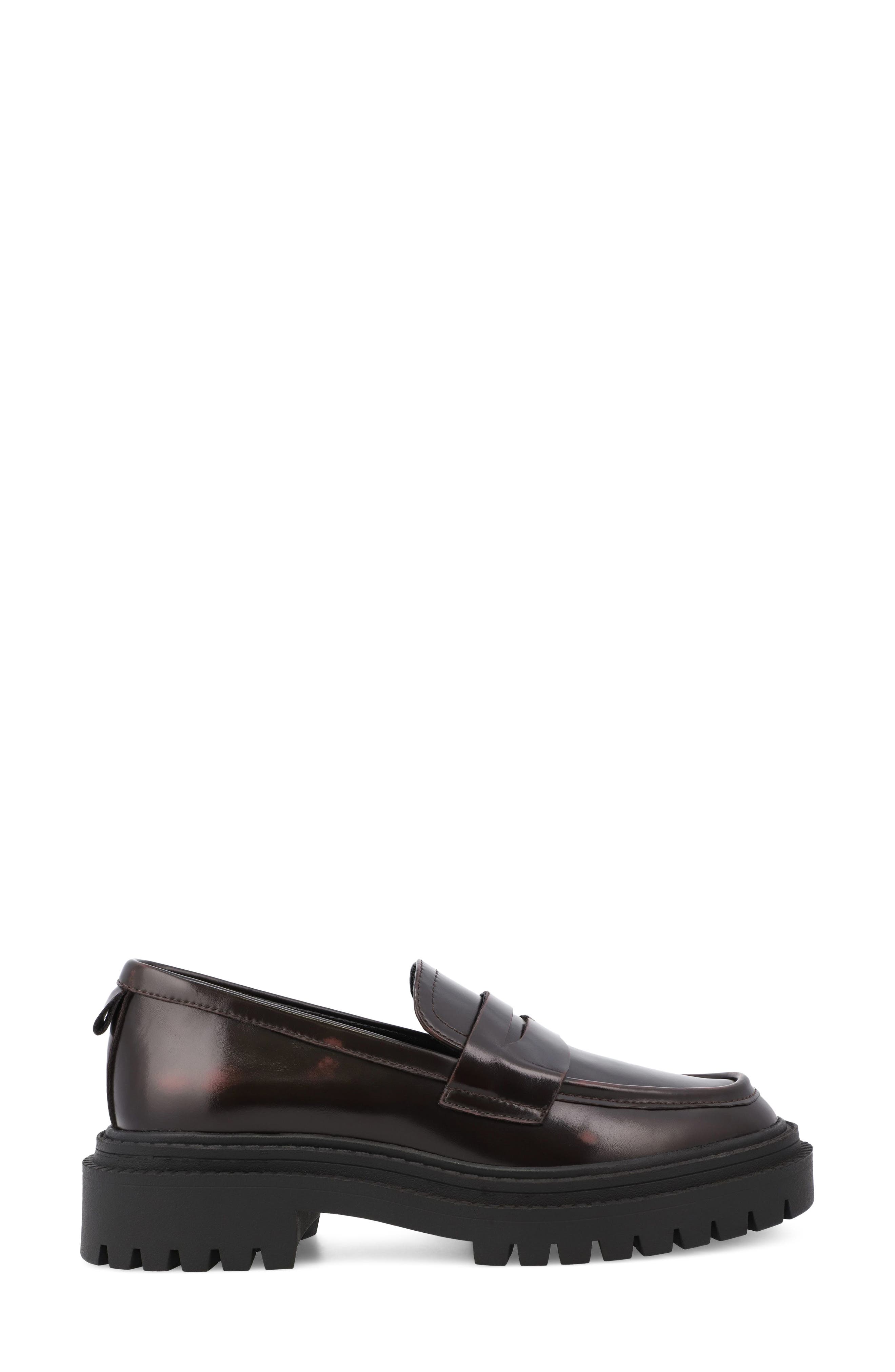 Henrik Platform Penny Loafer, Alternate, color, WINE