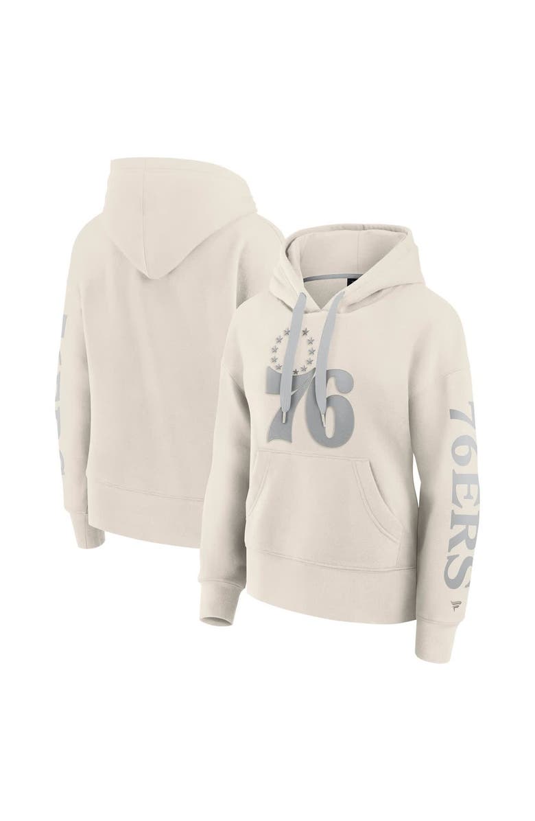 FANATICS Women's Fanatics Cream Philadelphia 76ers Elements Next Pullover Hoodie, Main, color, Cream