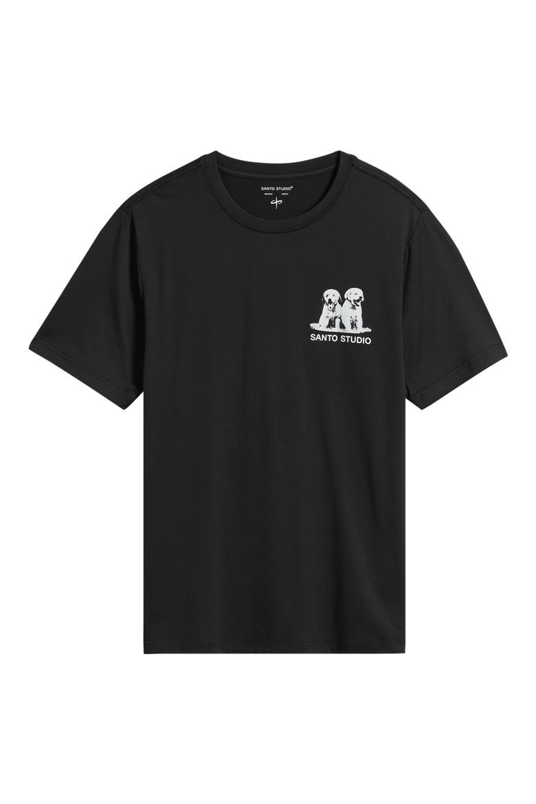 Thugs Need Hugs Graphic Tech T-Shirt, Alternate, color, BLACK