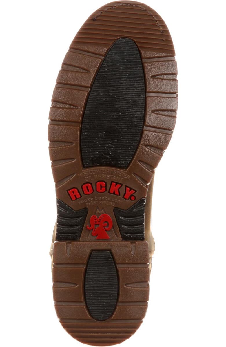 Rocky Ride Roper Western Boot, Alternate, color, Trail Brown