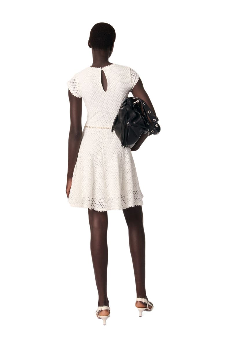 maje Mini crochet dress, Alternate, color,